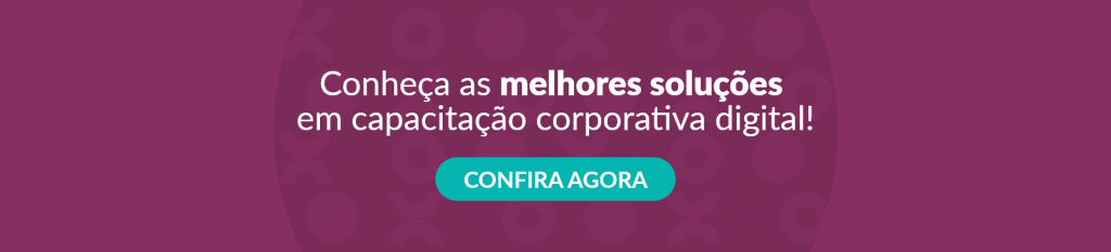 banner roxo com os dizeres "Conheça as melhores soluções em capacitação corporativa digital! Fale conosco"